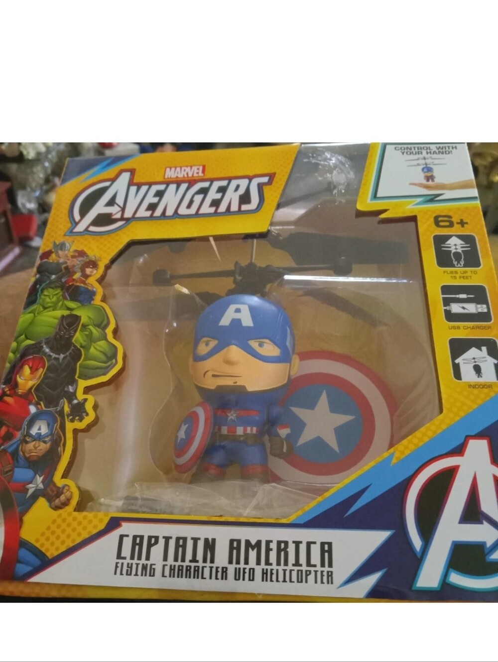 Captain America Flying Toy - Blue